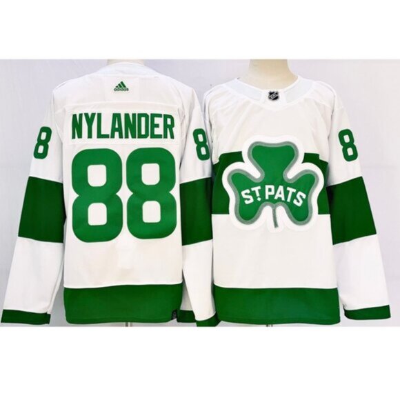 Mens William Nylander White Stitched Jersey - Picture 1 of 1